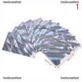 FW++ 10Pcs Iridescent Zip Lock Pouches Cosmetic Plastic Holographic Zipper Bags. 