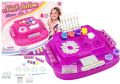 Nail Art Saloon Glitter Set For Nail Polishing Pretend  Play Girls Toys - pink. 