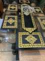 Exclusive Black Velvet Table Mats Set by Mehman Bazar – Available in 3, 5, 7 & 9 Pieces. 