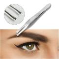 2 Piece Eyebrow Tweezer - Hair Plucker For Hair And Eyebrows Personal Care For Men & Women - Silver. 