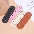 1Pc Long Bottom for Knitted Bag PU leather Bag Base Handmade Bottom With Holes Diy Crochet Bag Bottom accessories Cherry Super Store. 