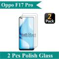 2 Pcs Oppo_F17 Pro 2020 Tempered Glass Protector Screen Guard - Transparent. 