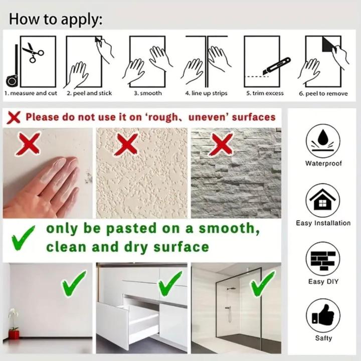 "1PC%20Frosted%20Thickened%20Waterproof%20Peel%20and%20Stick%20Wallpaper%20%E2%80%93%2015%20Colors%20(White,%20Black,%20Beige,%20Pink,%20Gray,%20Green,%20Red,%20Blue,%20Yellow)%20%E2%80%93%20Home%20Decor%20Self-Adhesive%20for%20Cabinets,%20Walls,%20Furniture,%20Refrigerator,%20Kitchen,%20Appliances,%20Easy%20to%20Clean%20&%20Apply"%20-%20Image%209