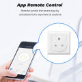 【ready stock】 Smart Tuya WiFi Uk Smart Plug 16A 220V Adapter Wifi Bluetooth Dual Mode Power Monitor Timer Socket For Google Home Alexa. 