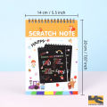 Magic Color Rainbow Scratch Paper Book Black Diy Drawing s Sing Painting Kids cute stationery. 