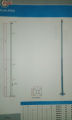 Flag poles steel pole 10 ft ss pipe & flags. 