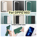 Original For OPPO A83 Silicone Full Cover Case Solid Color Phone Case Cover. 