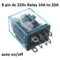 8 pin AC 220v relay for auto on/off | Original 220v 8 pin AC coil Relay 10 Ampere.. 