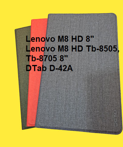 case Lenovo M8 HD 8"  Cover for Lenovo M8 HD Tb-8505, Tb-8705 8" DTab D-42A Cover