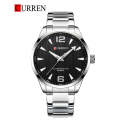 CURREN Quartz Stainless Steel Chain  Wrist Watch For Men With Brand Box-8434. 
