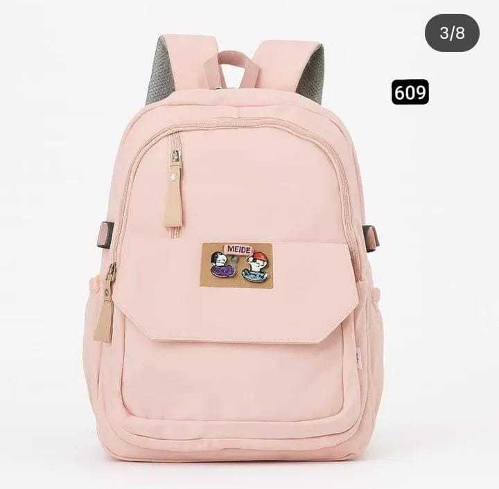 2025 Spring New Women Fashion Nylon Backpack Multiple Pockets Buckle Waterproof School Bag For Teenage Girl Student Backpacks