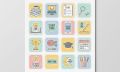 Study Stickers Designs pack of 16 stickers Study gram Planner Stickers Study Motivation 2 inch x 2 inch each size Student Sticker  Academic Planner & Journal Decals Laptop & Mobile Back Cover Cute Study Icon Stickers Back to School Time Essentials Sticker. 