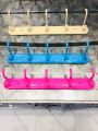 Cloth Holder -Cloth Hanging Hooks Wall -Door Mount Best Quality Hook-Killi-( 5 hook 14 inch length)Multicolor 1 Pc. 