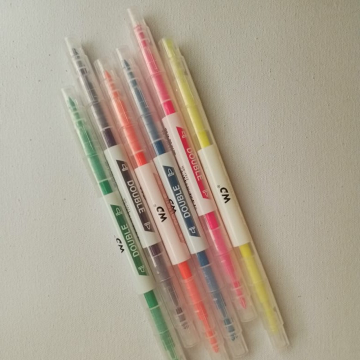 Double%20Headed%20Korean%20Highlighters%20and%20Markers%20%7C%206%20Pieces,%20Double-sided%20,Multicolor,%20Light%20color%20marker%20&%20Highlighter%20%7C%20Buy2Enjoy%20-%20Image%204