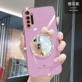 Maitus for Realme XT Back Cover Luxury 6D Plating Square Bumper Shiny Bowknot Makeup Mirror Soft Silicone Girls Cases Full Protection Mobile Phone Case. 
