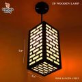 Lifestyle Glory Brand Wooden Hanging Cieling Lamp Laser Cut I Lamp I Wooden Lamp I Cieling Lamp I lights for decoration | lights | room decoration lights | wooden lamp | hall decoration items | Lamp For Bedroom I Decorating Items I Decoration. 