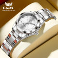 OPK Watch for Women Elegant Small Dial Korean Style Diamond Luminous Stainless Steel Relo 6002. 