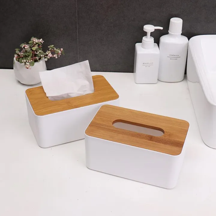 Removable%20Tissue%20Cover%20Plastic%20Wood%20Tissue%20Box%20Square%20Rectangular%20Tissue%20Holder%20Organizer%20for%20Home%20Office%20Desk(Rectangle)%20-%20Image%202