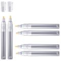 XHHDQES 6 Empty Fillable Blank Paint Pen Markers Refillable Paint Pen Fine Tip Graffiti Markers Acrylic Markers for Oil Painting. 