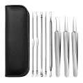 Professional beauty tools 8Pc Whitehead & Blackhead Removal Tool Set – Premium Stainless Steel Facial Extractor Kit for Acne, Pimple & Comedone Removal – Professional Beauty Skin Care Tools for Face Cleaning & Treatment. 