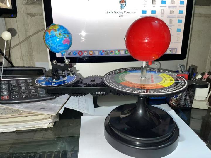 Sun Earth Moon Orbital Model with Light, Kids Solar System Model ...