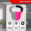 2Kg kettlebell for workout exercises - Pink. 