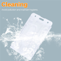 CGearuppt 1x Vertical Hard Plastic Badge Holder Double Card ID Multi Transparent 10x6cm. 