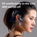ARMICO New Bone Conduction Bluetooth Headset Open Ear Wireless IPX5 Waterproof AIR Conduction Headphones Bluetooth V5.0 - Sports Open Ear Wireless Headset Sweatproof w/Mic - for Cycling Running Driving Gym. 