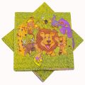 JUNGLE THEME NAPKINS - PACK OF 20 NAPKINS - JUNGLE THEME BIRTHDAY PARTY NAPKINS. 