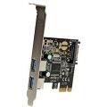 StarTech 2 Port PCI Express SuperSpeed USB 3.0 Card Adapter Model PEXUSB3S2 USB 3.0 Dual Expansion Card PCI Express Interface ( Branded Used ). 