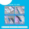 Vacuum Storage Bag Vacuum Bags for Travel with Hand Pump, Vacuum Travel Bags for Luggage, Vacuum Seal Bags for Clothing, Space Saver Vacuum Storage Bags, Travel Essentials, Clothes, Blankets, Pillows. 