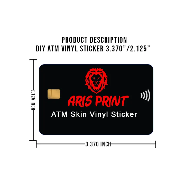 Customized ATM Card Skin Stickers Designs Series #1 | Daraz.pk