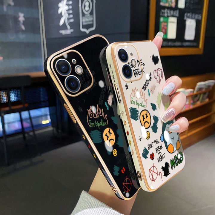 YIWESAN%20For%20vivo%20Y20%20Case%20Plating%20Side%20Edge%20Square%20New%20Design%20Cartoon%20Penguin%20Phone%20Cases%20Pattern%20Silicone%20Casing%20Full%20Back%20Cover%20Camera%20Protect%20Shockproof%20Softcase%20-%20Image%203