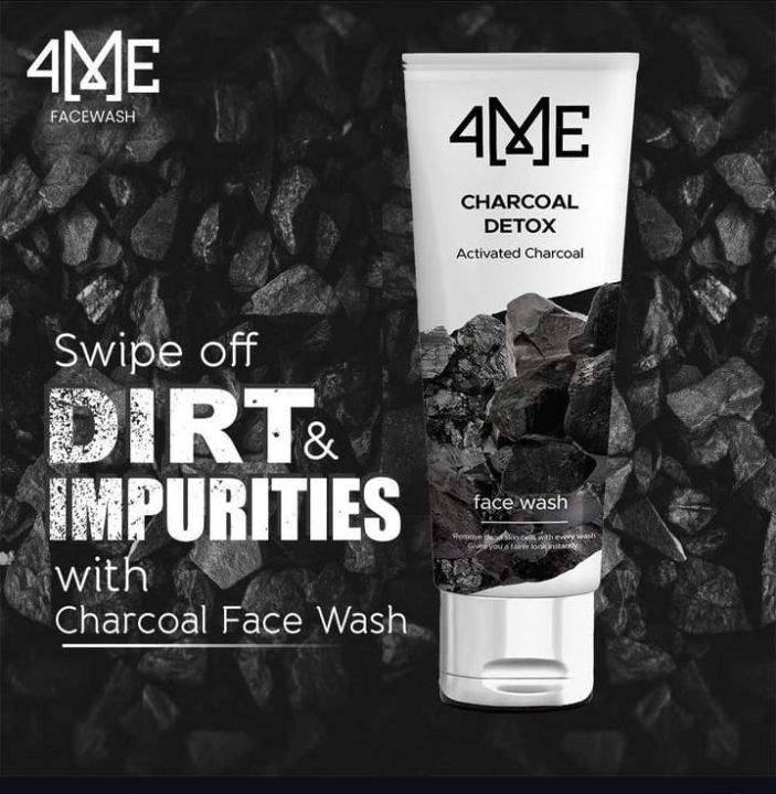4ME%20Charcoal%20Detox%20Activated%20Charcoal%20Facewash%20-%20Image%202