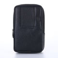 Spot fashion fanny pack masculine vertical leather coin purse large capacity multi-layer durable mobile phone pouch fanny pack. 