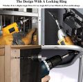 Dewalt Pivoting Bit Holder Magnetic Pivot Drill Bit Holder 1/4" Quick Release Flexible Screwdriver Bit Holder with Ring for Tight Spaces or Corners. 
