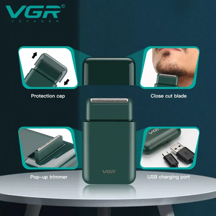 VGR%20V-390%20Professional%20Electric%20Ultra%20Thin%20Shaver%20Rechargeable%20Razor%20for%20Face%20Care%20Beard%20Trimmer%20Reciprocating%20Blade%20with%20USB%20Travel%20Shaver,%20Men's%20Electric%20Razor,%20Electric%20Shaver%20-%20Green%20-%20Image%204