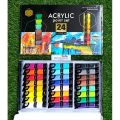 Keep_smiling Acrylic Paint Set 24 craft paints 30ml Bottles. For paper, canvas, wood ,ceramic ,fabric, & crafts. Non toxic & Vibrant colors. Rich Pigments With Lasting Quality - For Beginners, Students & Professionals artists.. 