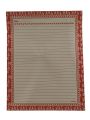 Pack of 60 Assignment Paper Sheets - Colored Border (Narrow Lining). 