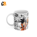 DEBOSS | Dragon Ballz Anime Coffee Mug | Anime Mugs | 11OZ Premium Ceramic Anime Design Mug | Your Favorite Character Goku | Coffee or Tea Cup (Printed). 