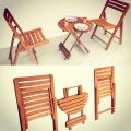 Portable High Quality wooden folding Set 2 Chairs and 1 Table/Outdoor Picnic Solid Wooden folding Set 2 Chairs and 1 Table. 