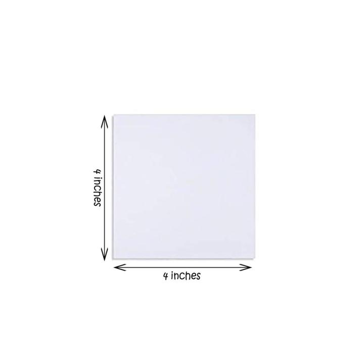 1 Piece Of 4X4 Inches Canvas For Painting - 4 x 4Canvas Board