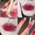 Long Lasting Waterproof Non-stick Cup Lip Tint Korean Lip Gloss Mirror Moisturizing Lip Glaze Lip Makeup Cosmetic Water Light Jelly Heart Shape Lipstick Pen. 