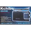 Kchibo KK 8120 12 Band FM MW SW World Receiver Radio with Speaker. 