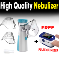 Portable Mesh Nebulizer-Rechargeable-  hand held nebulizer + FREE Fingertip Pulse Blood Oxygen oximeter | Portable Nebulizer Mesh Nebulizer Handheld Medical Asthma Inhaler. 