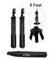 Combo KIT - ICON 8 Foot Long Light Stand Studio Umbrella Continuous Lighting Kit, Umbrellas Beams 2000 Watt & Stands. 