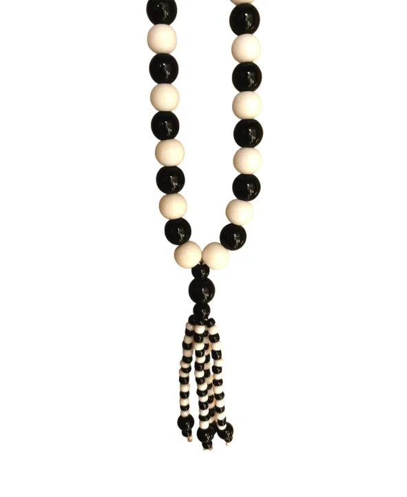 Black%20&%20white%20Marbal%20Beads%208mm%20Men's%20Prayer%20Beads%20Rosary%20Charm%20Bracelet%20for%20Women%20Men%20-%20Image%206