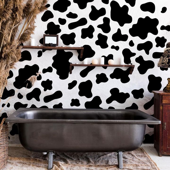 Whaline%203%20Sheet%20Black%20Vinyl%20Cow%20Print%20Wall%20Decals%20Adhesive%20Cute%20Cow%20Spot%20Wall%20Stickers%20Removable%20Modern%20Animal%20Design%20Cow%20Mural%20Wall%20Decor%20for%20Bedrooms%20Living%20Room%20Nursery%20-%20Image%205