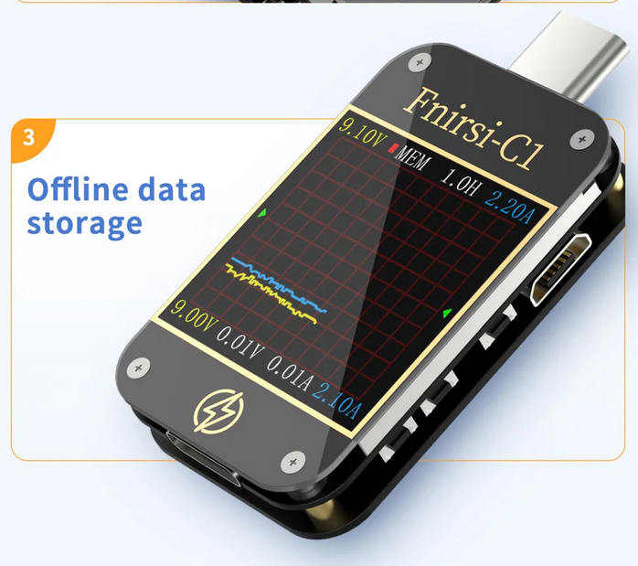 FNIRSI%20C1%20BT%20USB%20Tester%20Voltmeter%20Ammeter%20Type-C%20PD%20Trigger%20Test%20Type-C%20Meter%20Power%20Bank%20Tester%20with%20PC%20Software%20-%20Image%205