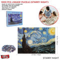 1000 Pcs Jigsaw Puzzles For Kids and Adults Puzzle For Teenagers 1000 Pieces Fun and Challenging Family Game (Starry Night). 